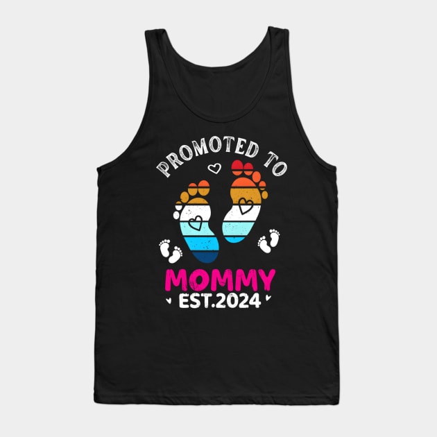 Promoted To Mommy Est. 2024 My Love Mother For New Mom Tank Top by spaghettigouache